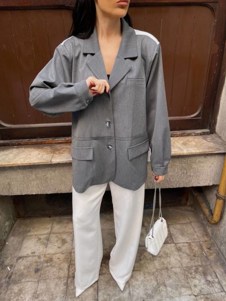 Cool Two-Tone Blazer Jacket