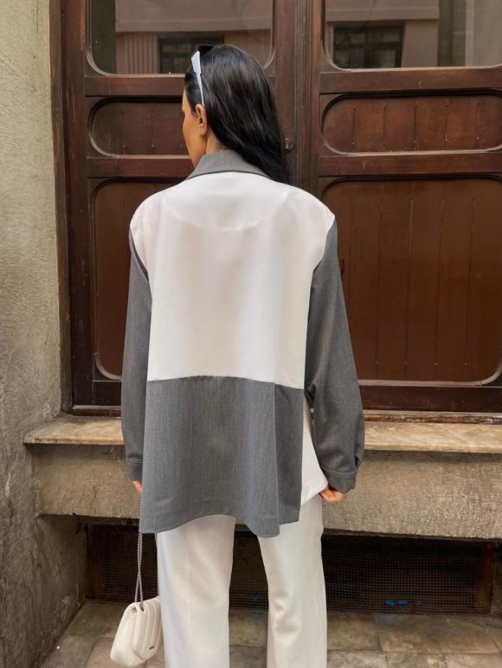 Cool Two-Tone Blazer Jacket
